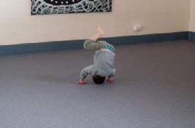 Tumbling, rolling, flipping, head stands, somersaults: pushing the boundaries of the physical perspective
