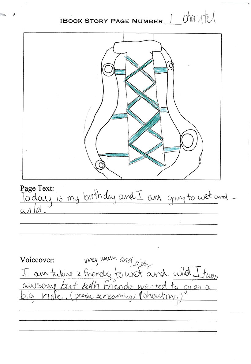 Student Example 1 storyboard pg1